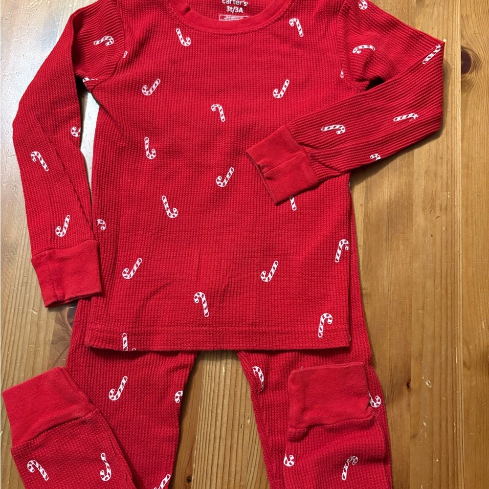 NWOT! Carter's Red Christmas Pajama Set Cozy Sleepwear